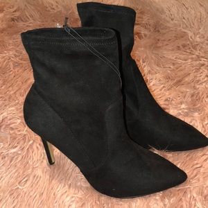 Black ankle booties